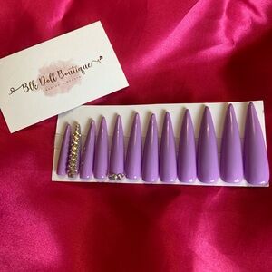 Plane Purple Set - Press on nails